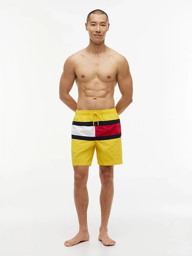 Bañador con logotipo de bandera de 18 cm Bañador con logotipo de bandera de 18 cm