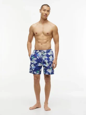Bañador de 18 cm con estampado de surf