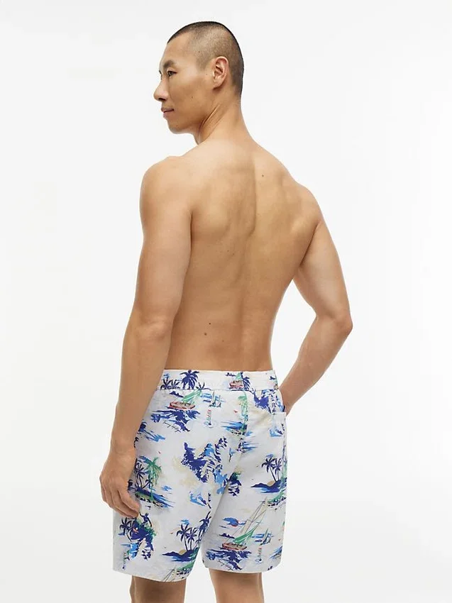 Bañador de 18 cm con estampado de surf Bañador de 18 cm con estampado de surf