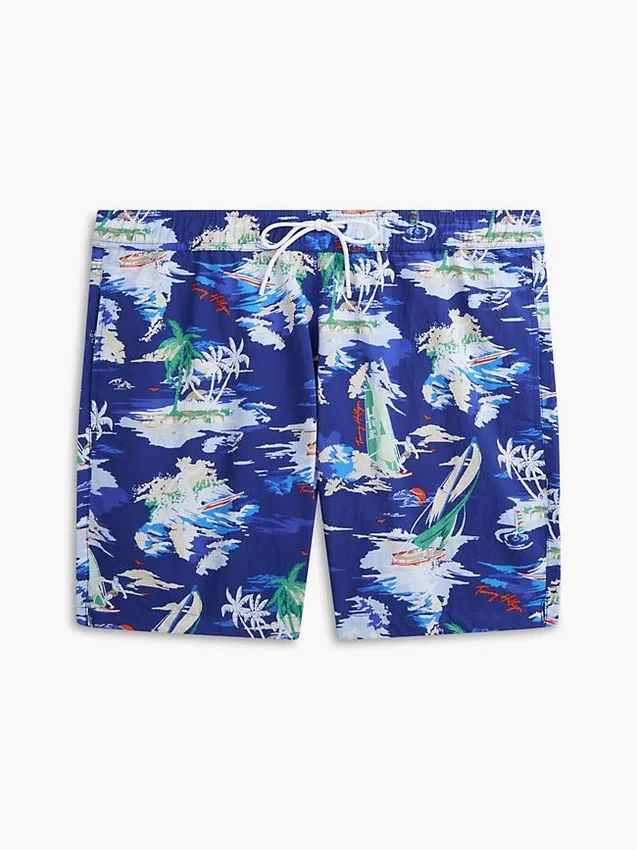 Bañador de 18 cm con estampado de surf Bañador de 18 cm con estampado de surf