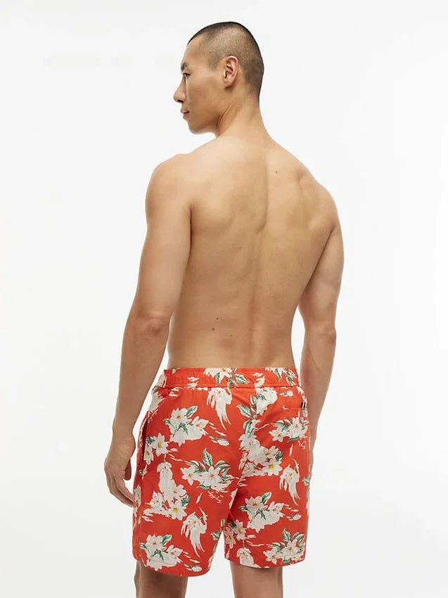 Bañador de 18 cm con estampado floral Bañador de 18 cm con estampado floral