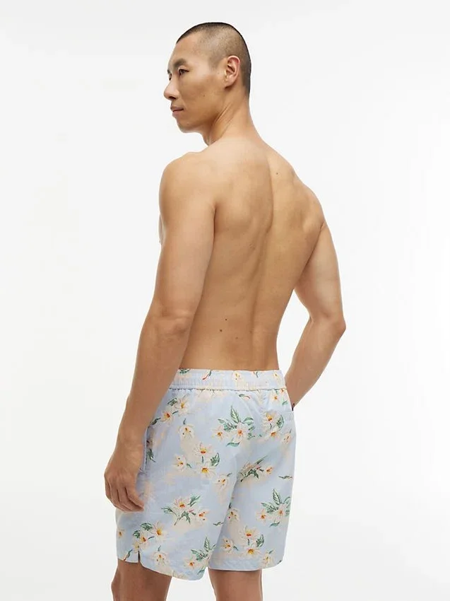 Bañador de 18 cm con estampado floral Bañador de 18 cm con estampado floral