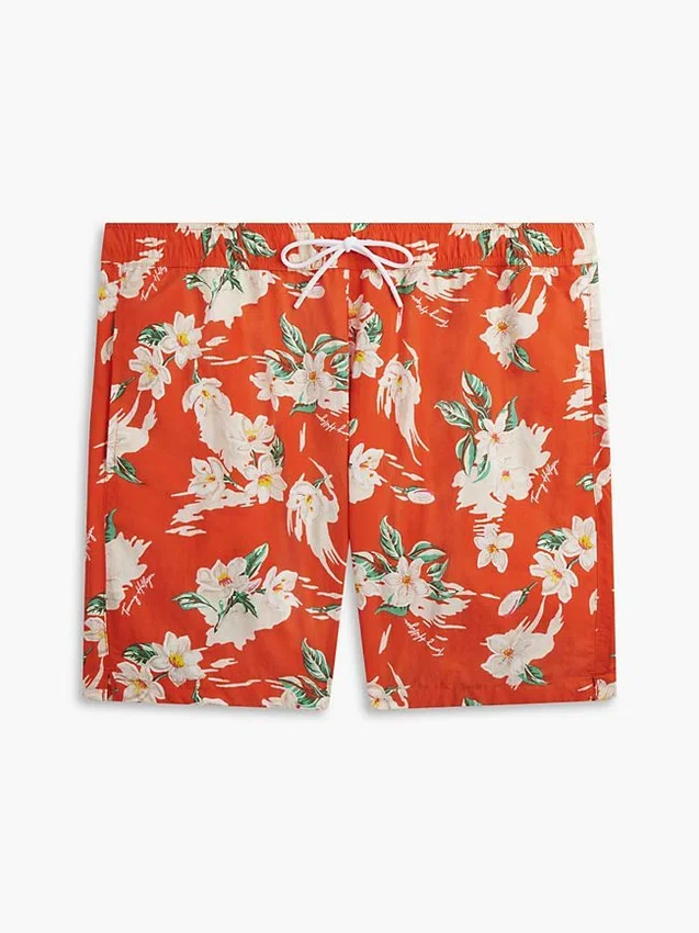 Bañador de 18 cm con estampado floral Bañador de 18 cm con estampado floral