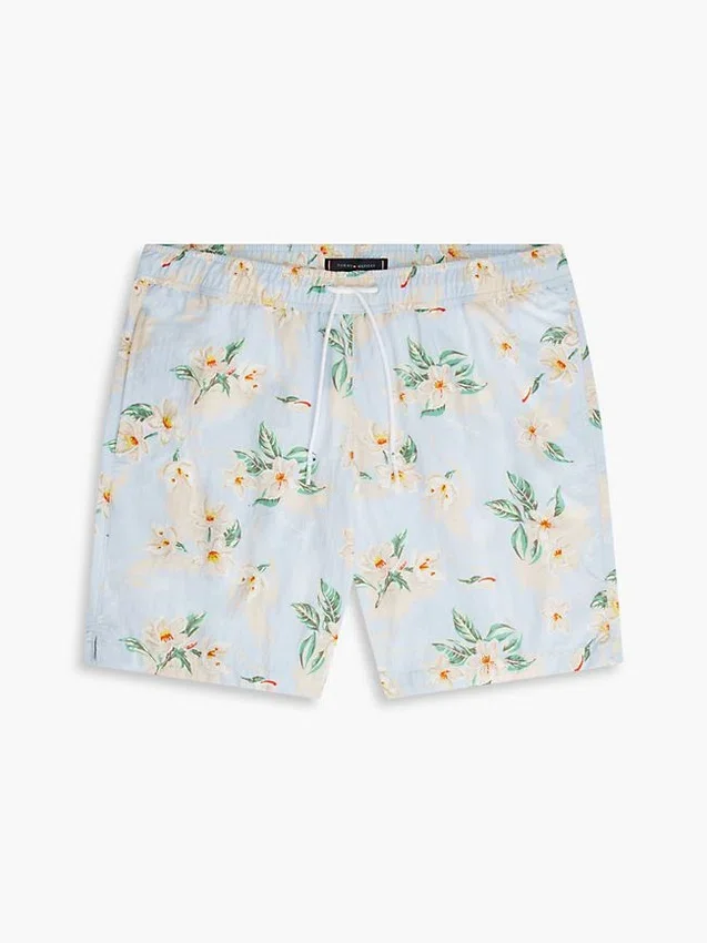 Bañador de 18 cm con estampado floral Bañador de 18 cm con estampado floral