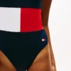 Bañador de una pieza con bloques de color