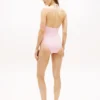 Bañador halter con monograma en letra cursiva Bañador halter con monograma en letra cursiva