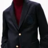 Blazer de lana con logotipo del escudo Blazer de lana con logotipo del escudo
