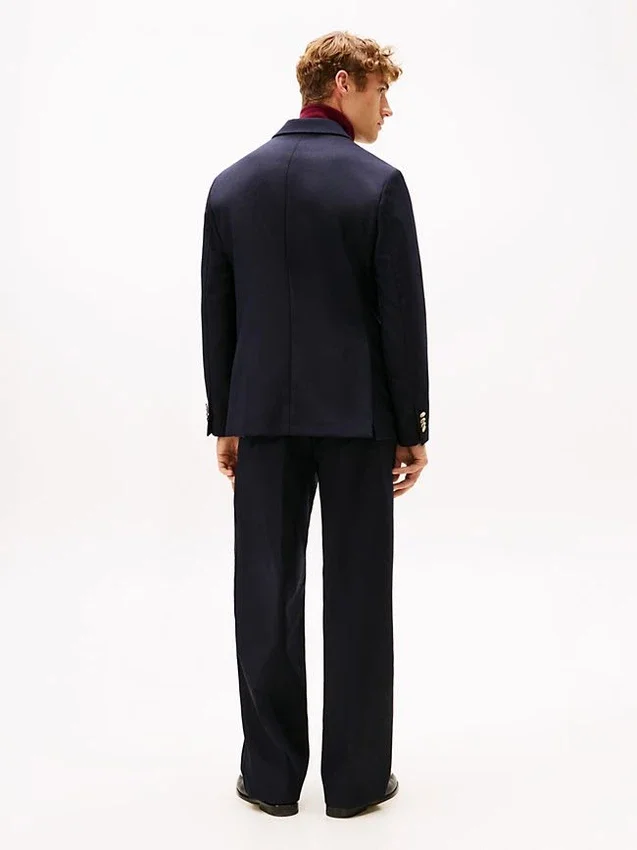 Blazer de lana con logotipo del escudo Blazer de lana con logotipo del escudo