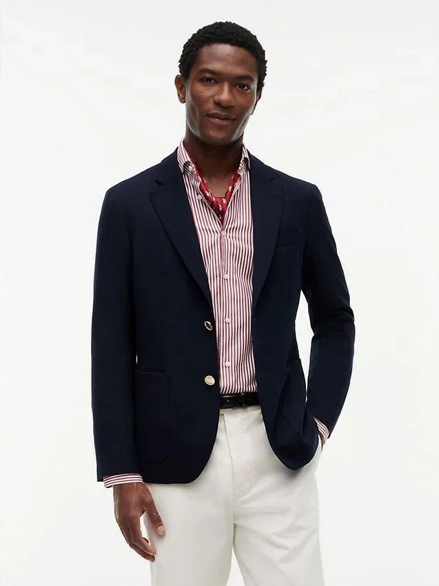 Blazer de lana Hopsack Blazer de lana Hopsack