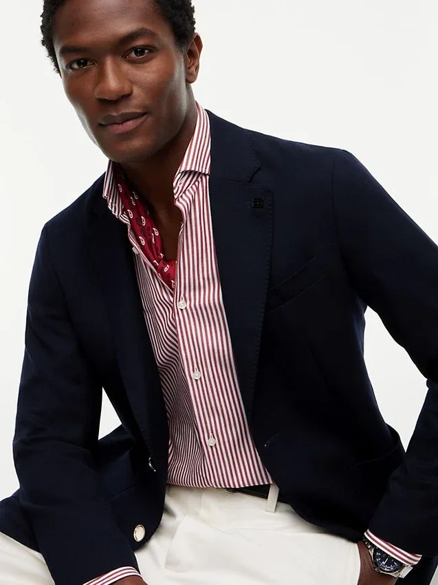 Blazer de lana Hopsack Blazer de lana Hopsack