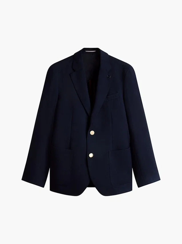Blazer de lana Hopsack Blazer de lana Hopsack
