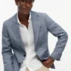 Blazer de lino de corte regular de New York Label