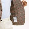 Blazer de mezcla de lana con estampado Glen Plaid Blazer de mezcla de lana con estampado Glen Plaid