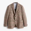 Blazer de mezcla de lana con estampado Glen Plaid Blazer de mezcla de lana con estampado Glen Plaid