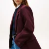 Blazer de mezcla de lana de corte holgado Blazer de mezcla de lana de corte holgado