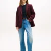Blazer de mezcla de lana de corte holgado Blazer de mezcla de lana de corte holgado