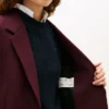 Blazer de mezcla de lana de corte holgado Blazer de mezcla de lana de corte holgado