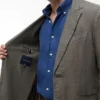 Blazer informal de lino teñido en prenda Blazer informal de lino teñido en prenda