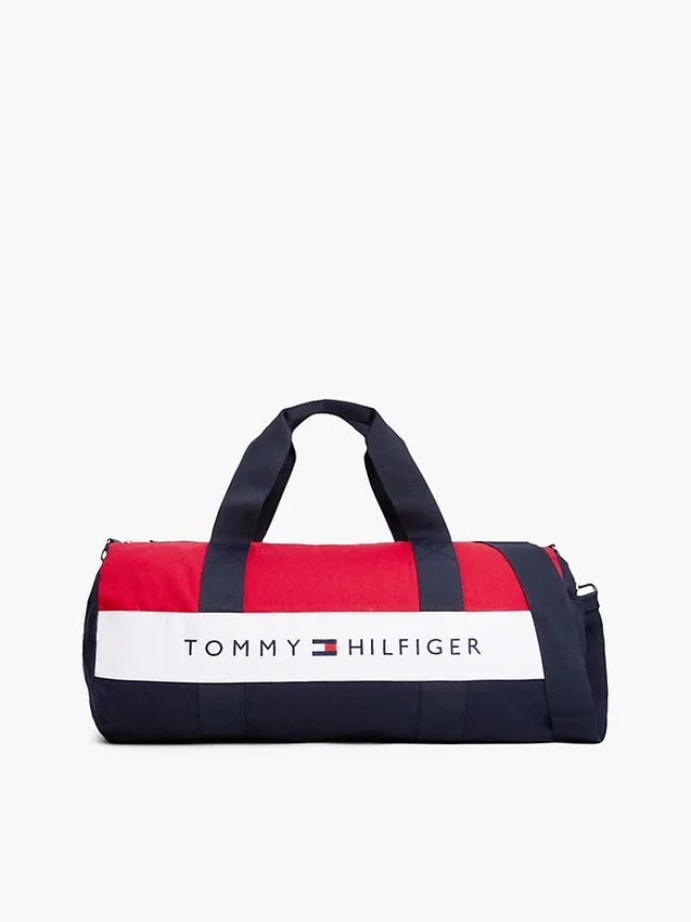 Bolsa de lona con bloques de color y logotipo de Tommy Bolsa de lona con bloques de color y logotipo de Tommy