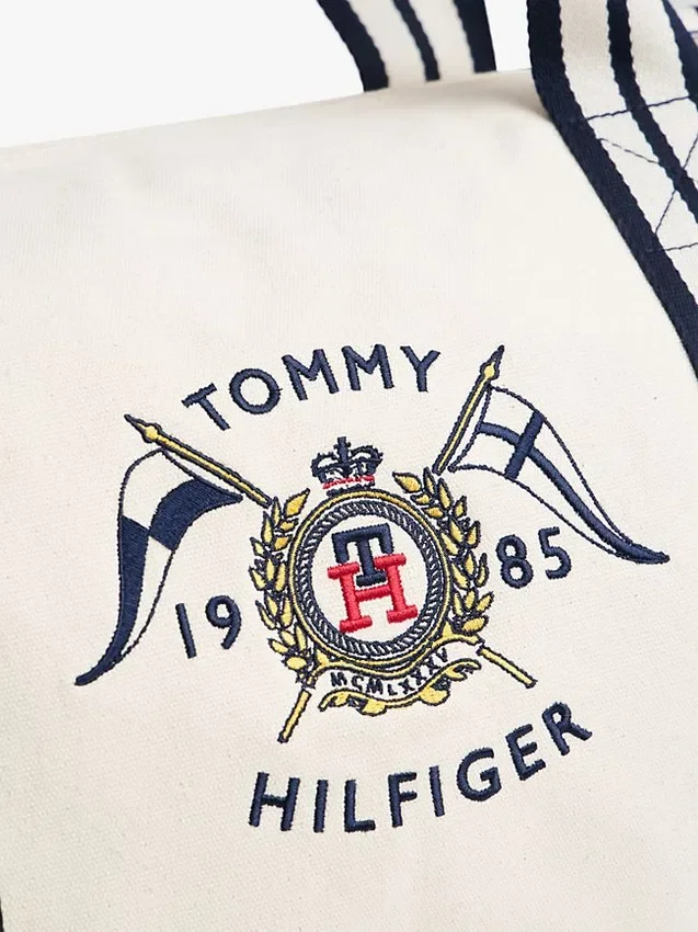 Bolsa de lona con escudo náutico Bolsa de lona con escudo náutico