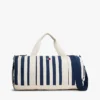 Bolsa de lona con rayas náuticas Bolsa de lona con rayas náuticas