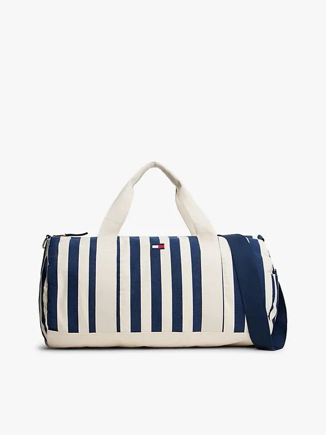 Bolsa de lona con rayas náuticas Bolsa de lona con rayas náuticas