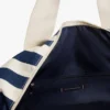 Bolsa de lona con rayas náuticas Bolsa de lona con rayas náuticas