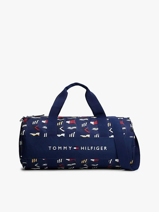 Bolsa de viaje con estampado de banderas náuticas Bolsa de viaje con estampado de banderas náuticas