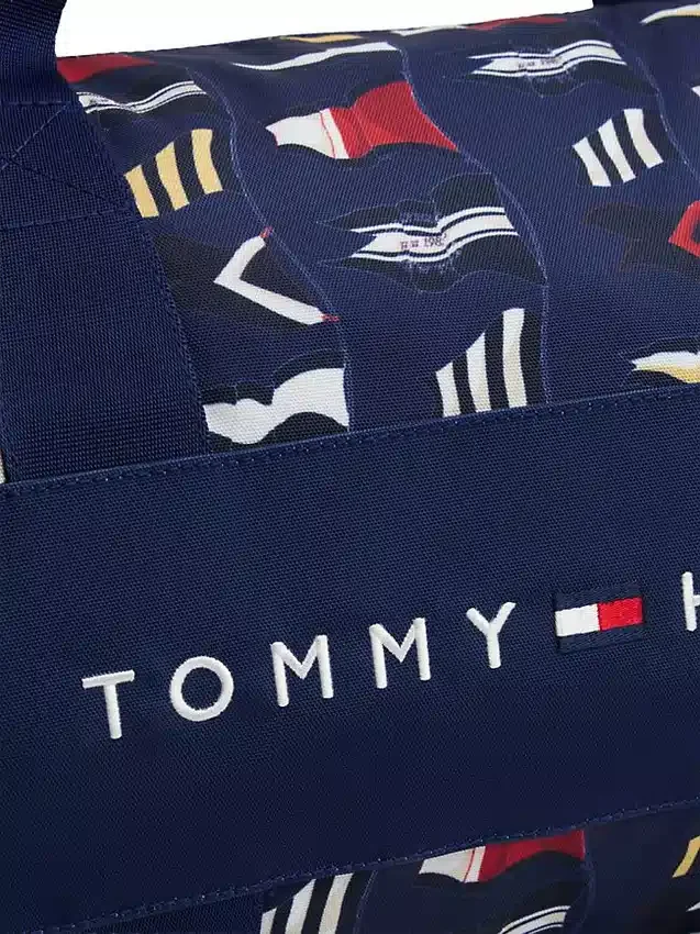 Bolsa de viaje con estampado de banderas náuticas Bolsa de viaje con estampado de banderas náuticas