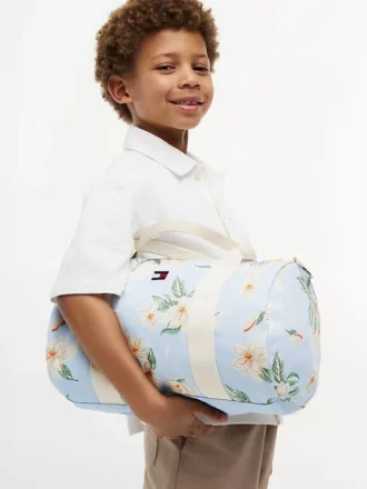 Bolsa de viaje con estampado floral para niños Bolsa de viaje con estampado floral para niños
