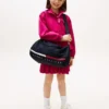Bolsa de viaje con logotipo y rayas de bandera para niños