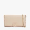 Bolso bandolera con cadena y cierre con monograma