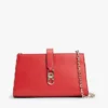 Bolso bandolera con cadena y monograma pulido Bolso bandolera con cadena y monograma pulido