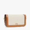 Bolso bandolera de lona con monograma Script