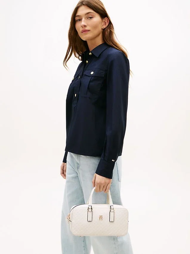 Bolso bandolera East-West con monograma integral Bolso bandolera East-West con monograma integral