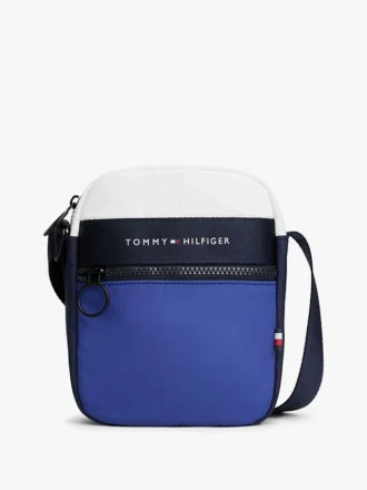 Bolso Mini Reporter con bloques de color