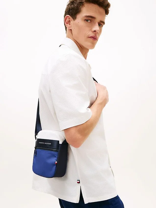 Bolso Mini Reporter con bloques de color Bolso Mini Reporter con bloques de color