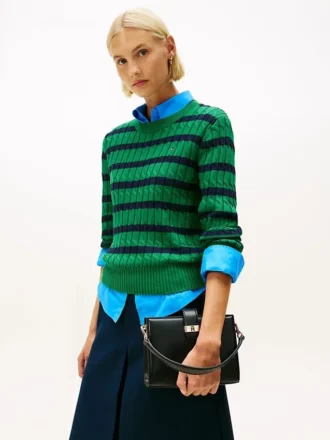 Bolso mini tipo cartera con cierre de monograma