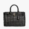 Bolso mini tote de cuero trenzado Bolso mini tote de cuero trenzado