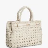 Bolso mini tote de cuero trenzado Bolso mini tote de cuero trenzado