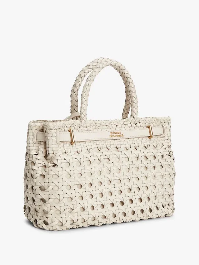 Bolso mini tote de cuero trenzado Bolso mini tote de cuero trenzado