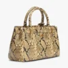 Bolso mini tote de piel con relieve de serpiente Bolso mini tote de piel con relieve de serpiente