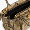 Bolso mini tote de piel con relieve de serpiente Bolso mini tote de piel con relieve de serpiente