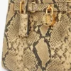 Bolso mini tote de piel con relieve de serpiente Bolso mini tote de piel con relieve de serpiente