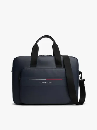 Bolso para portátil con rayas emblemáticas