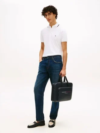 Bolso para portátil con rayas emblemáticas
