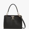Bolso satchel mediano con cierre monograma Bolso satchel mediano con cierre monograma