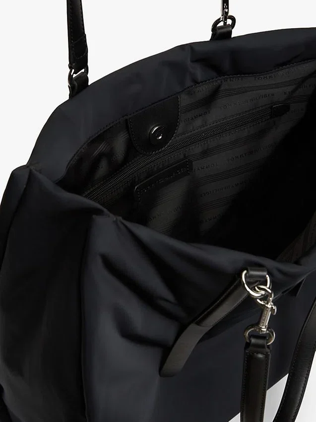 Bolso tote con monograma en letra cursiva repelente al agua Bolso tote con monograma en letra cursiva repelente al agua