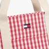 Bolso tote de lona a cuadros Bolso tote de lona a cuadros