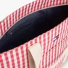 Bolso tote de lona a cuadros Bolso tote de lona a cuadros